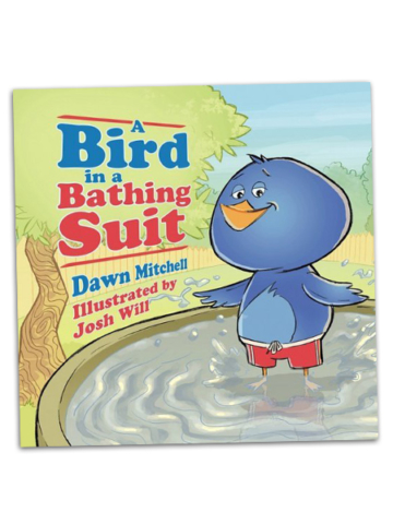 A Bird in a Bathing Suit children's book Illustration (Cover & Interiors)