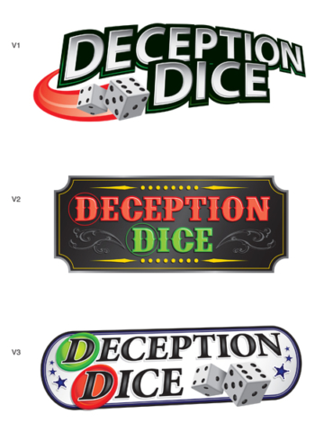 Logo versions for Deception Dice board game