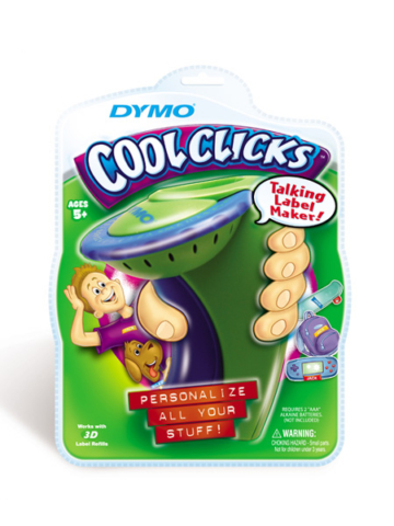DYMO Cool Clicks clamshell package design