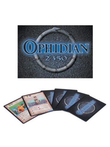 Logo design for Ophidian 2350, a collectible card game by Fleer/SkyBox Inc