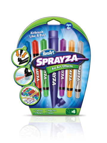 RenArt Sprayza Air Art Effects Marker package design